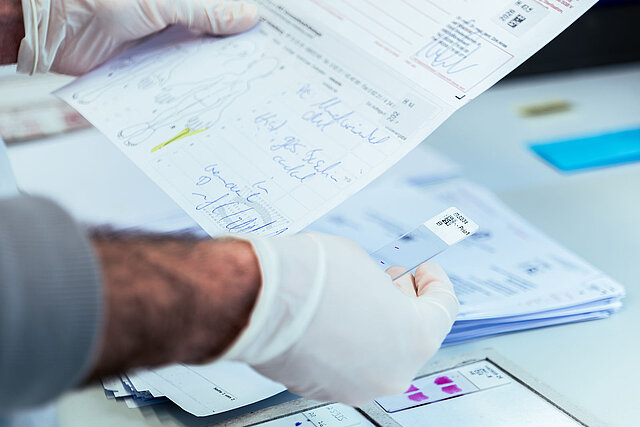 Diagnostik-Detail aus dem Labor
