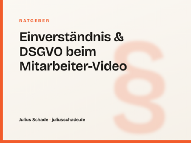 Einverständnis & Drehgenehmigung