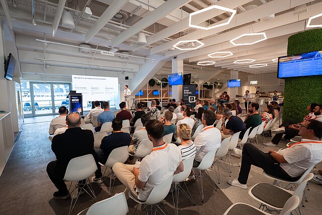 Fachvortrag mit Publikum beim AppSphere Innovation Day in Karlsruhe
