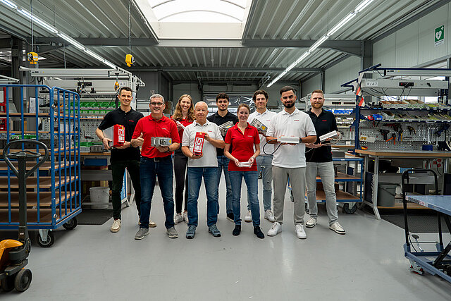 Team der Michael Koch GmbH in der Produktion
